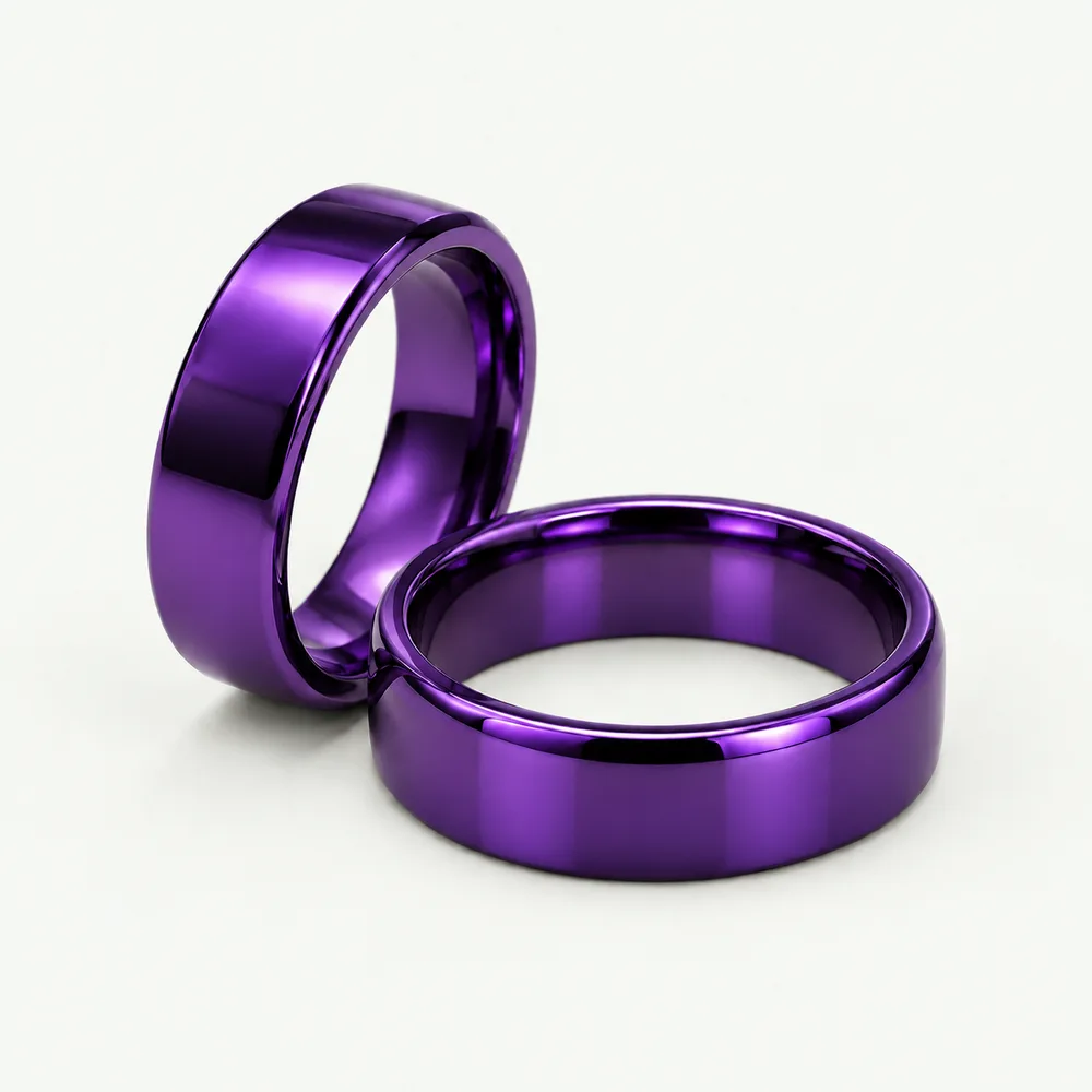 Cozy Titanium Ring 6mm (violet)