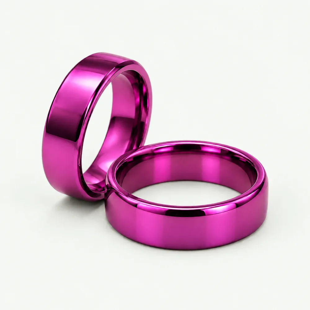 Cozy Titanium Ring 6mm (magenta)