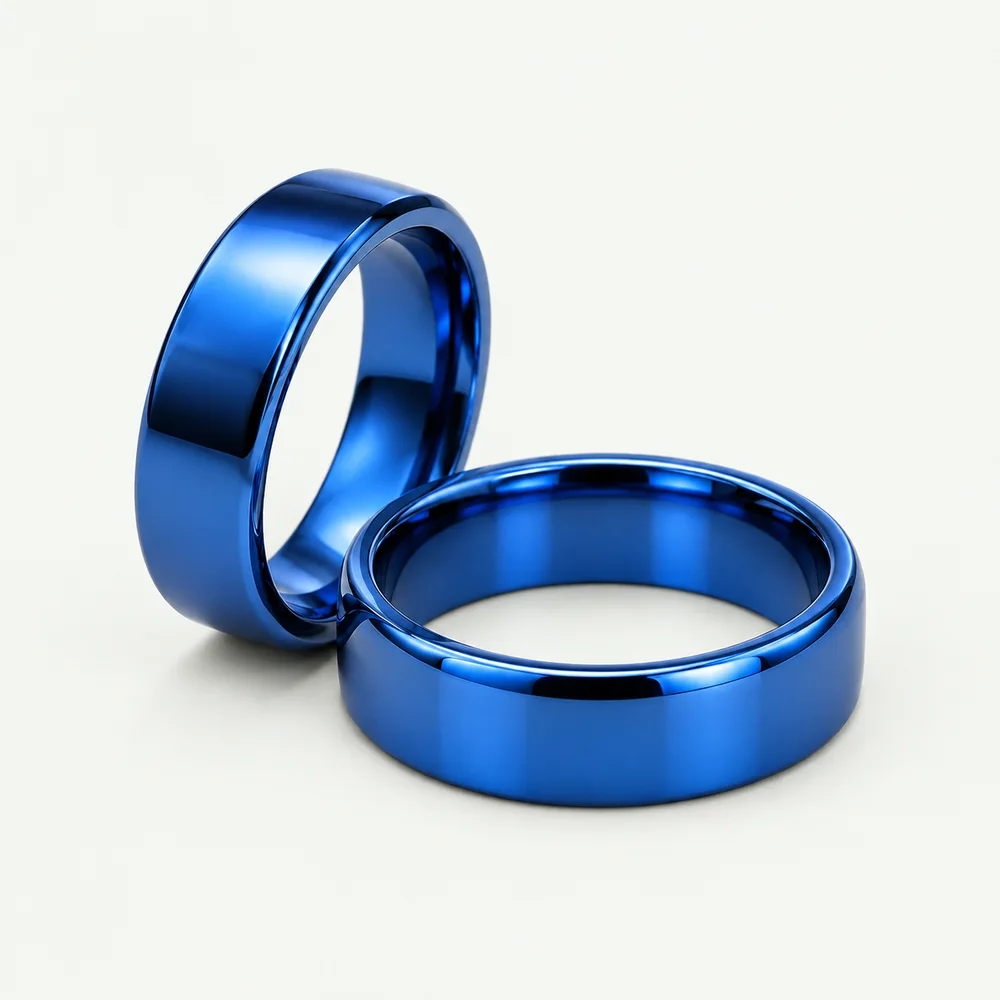 Cozy Titanium Ring 6mm (blue)